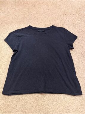 Abercrombie & Fitch Black Short Sleeve Crew Tee